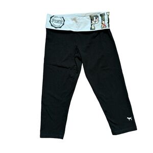 Victoria's Secret PINK Floral Cropped Yoga Pants size small